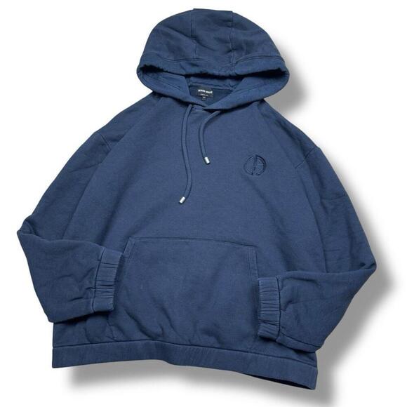 Set-GIORGIO ARMANI Cashmere-Cotton Hoodie/Sweatpants Navy Made In Italy $3500 - Picture 2 of 15